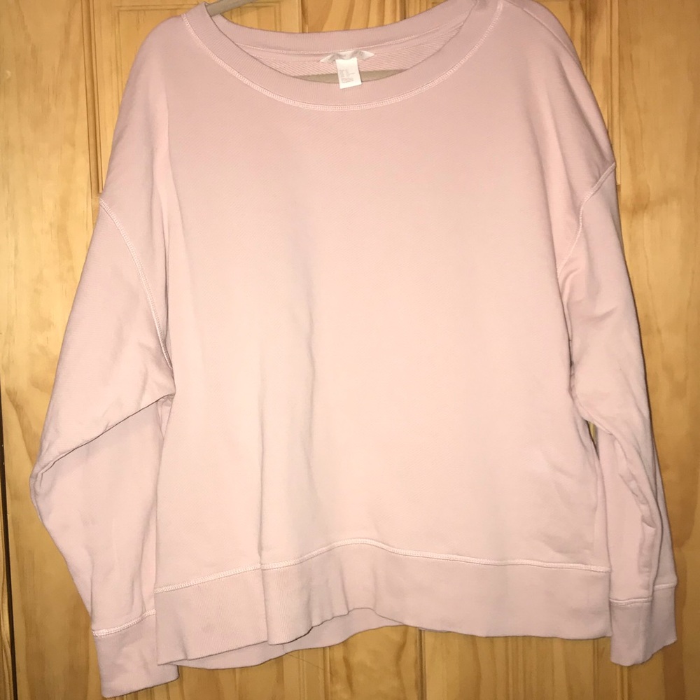 H & M sweatshirt size xl ...baby pink